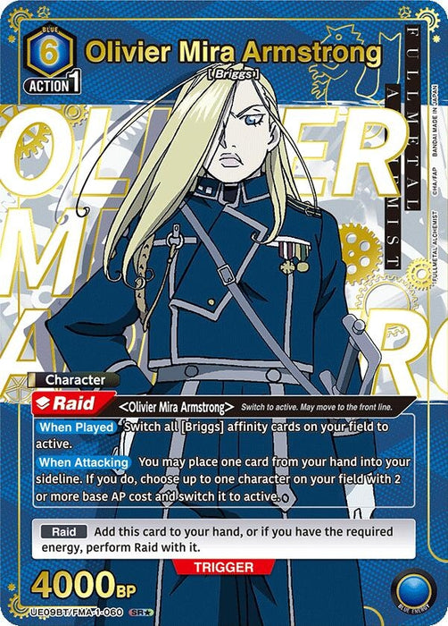 Olivier Mira Armstrong (060) (SR*) (UE09BT/FMA-1-060) (Foil) [UE09BT: FULLMETAL ALCHEMIST]
