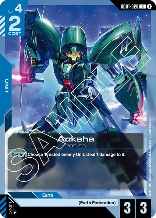 Image for Anksha (GD01-020) [Newtype Rising] - Gundam Card Game