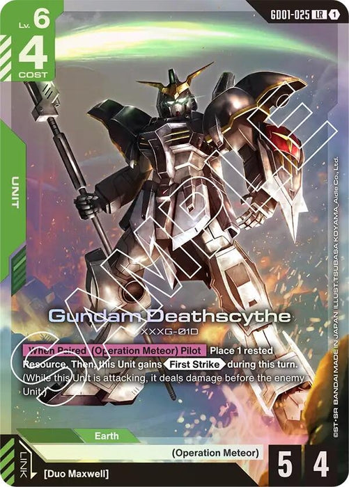 Image for Gundam Deathscythe (GD01-025) (GD01-025) (Holofoil) [Newtype Rising] - Gundam Card Game