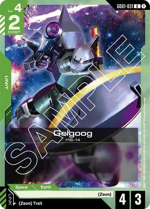 Image for Gelgoog (GD01-031) [Newtype Rising] - Gundam Card Game