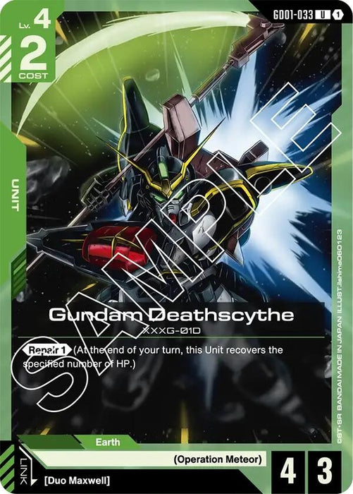 Image for Gundam Deathscythe (GD01-033) (GD01-033) [Newtype Rising] - Gundam Card Game