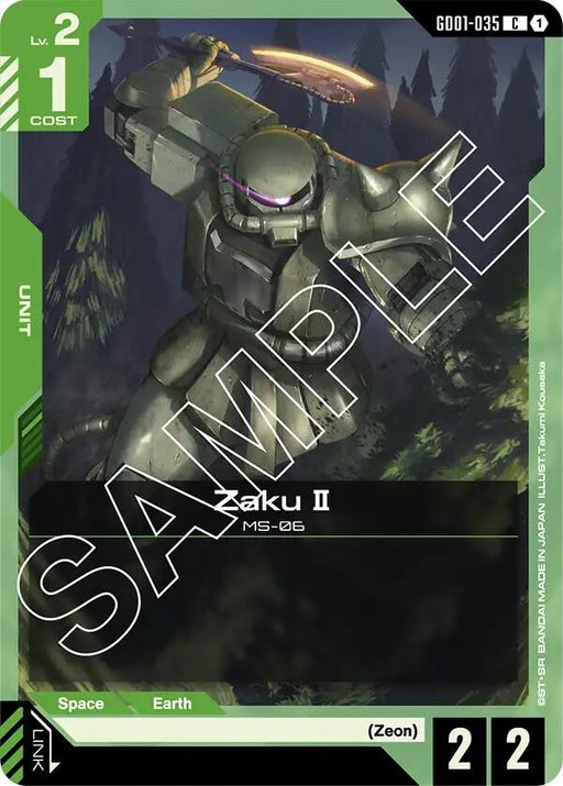 Image for Zaku II (GD01-035) [Newtype Rising] - Gundam Card Game