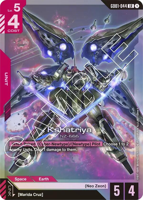 Image for Kshatriya (GD01-044) (GD01-044) (Holofoil) [Newtype Rising] - Gundam Card Game