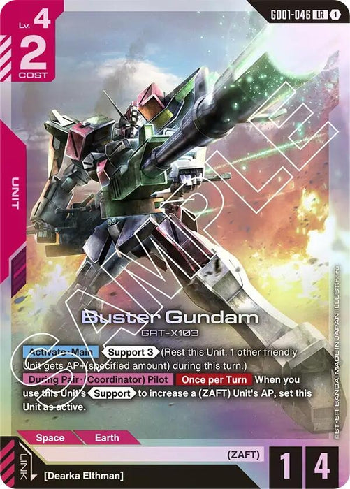 Image for Buster Gundam (GD01-046) (Holofoil) [Newtype Rising] - Gundam Card Game