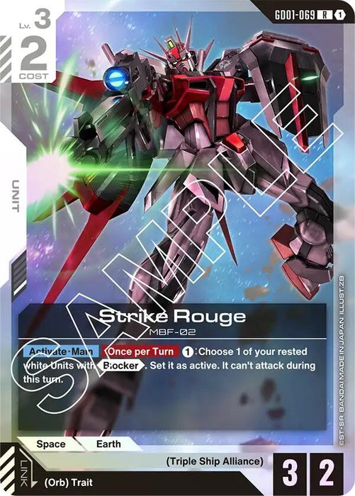 Image for Strike Rouge (GD01-069) (Holofoil) [Newtype Rising] - Gundam Card Game