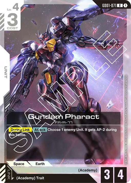 Image for Gundam Pharact (GD01-071) (Holofoil) [Newtype Rising] - Gundam Card Game