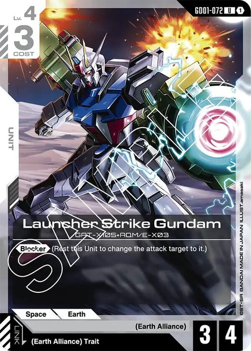 Image for Launcher Strike Gundam (GD01-072) [Newtype Rising] - Gundam Card Game