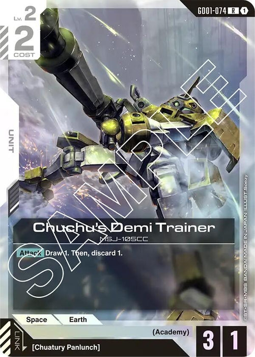 Image for Chuchu's Demi Trainer (GD01-074) (Holofoil) [Newtype Rising] - Gundam Card Game