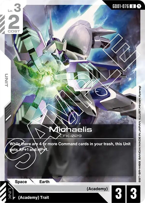 Image for Michaelis (GD01-076) [Newtype Rising] - Gundam Card Game
