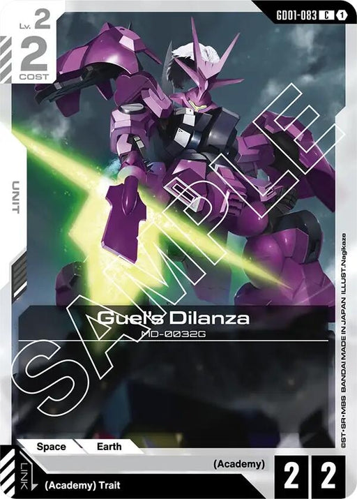 Image for Guel's Dilanza (GD01-083) [Newtype Rising] - Gundam Card Game