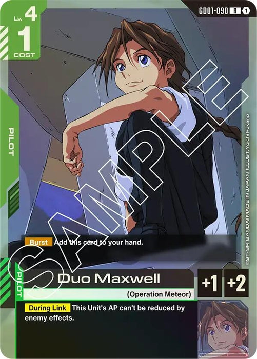 Image for Duo Maxwell (GD01-090) (Holofoil) [Newtype Rising] - Gundam Card Game