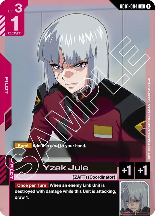 Image for Yzak Jule (GD01-094) [Newtype Rising] - Gundam Card Game