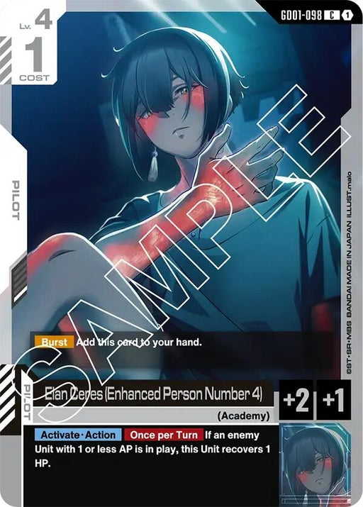 Image for Elan Ceres (Enhanced Person Number 4) (GD01-098) [Newtype Rising] - Gundam Card Game
