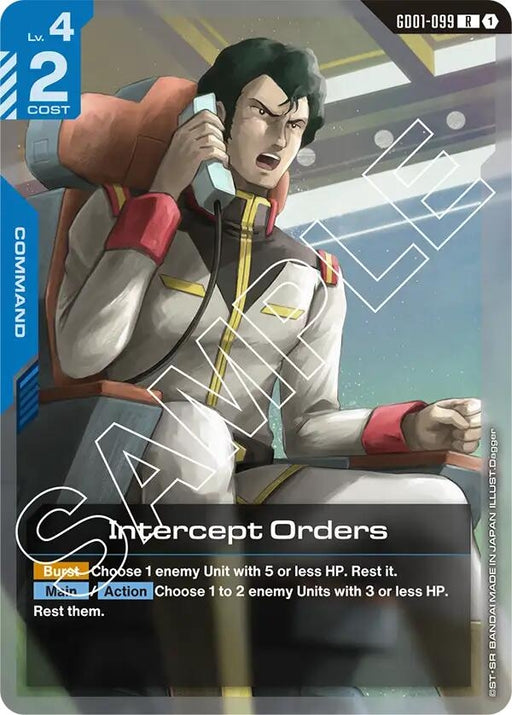 Image for Intercept Orders (GD01-099) (Holofoil) [Newtype Rising] - Gundam Card Game