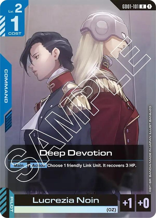 Image for Deep Devotion (GD01-101) (Holofoil) [Newtype Rising] - Gundam Card Game