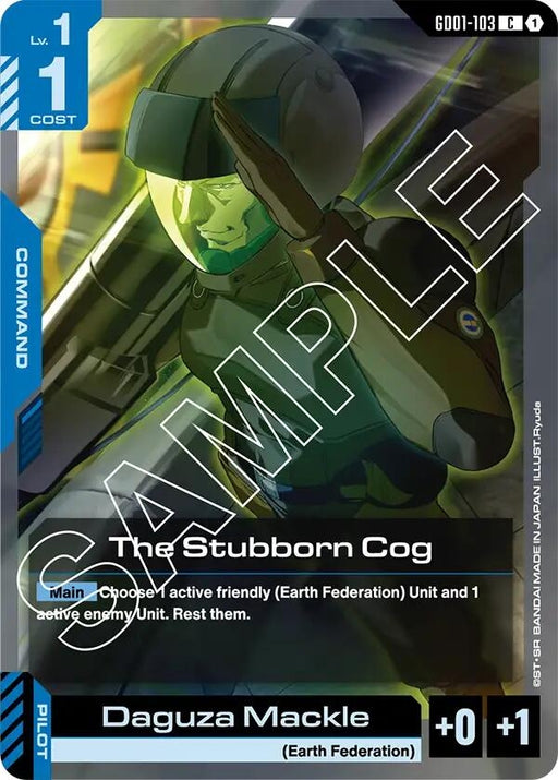 Image for The Stubborn Cog (GD01-103) [Newtype Rising] - Gundam Card Game