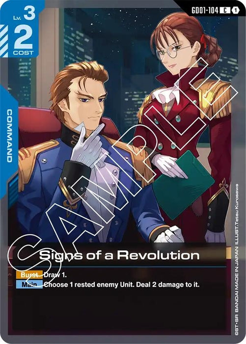 Image for Signs of a Revolution (GD01-104) [Newtype Rising] - Gundam Card Game