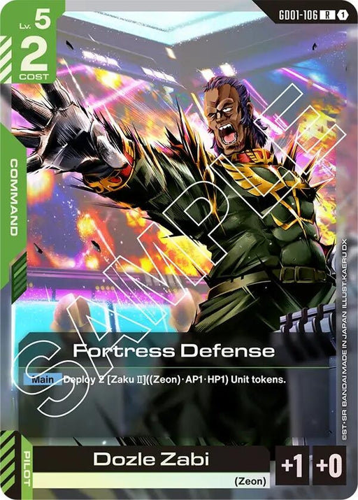 Image for Fortress Defense (GD01-106) (Holofoil) [Newtype Rising] - Gundam Card Game