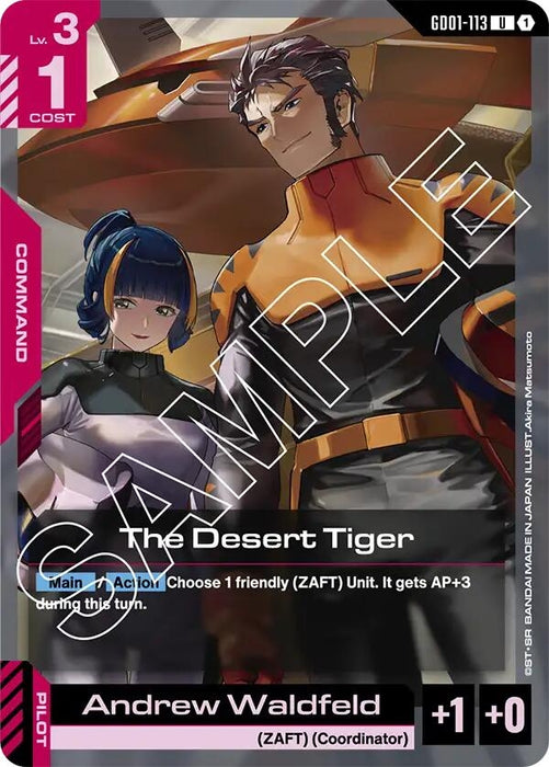 Image for The Desert Tiger (GD01-113) [Newtype Rising] - Gundam Card Game