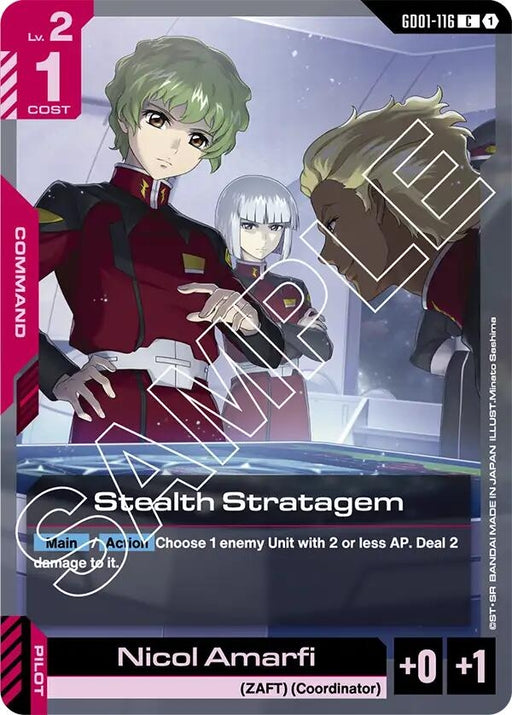 Image for Stealth Stratagem (GD01-116) [Newtype Rising] - Gundam Card Game