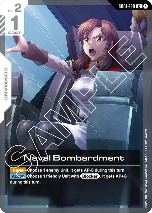 Image for Naval Bombardment (GD01-120) [Newtype Rising] - Gundam Card Game