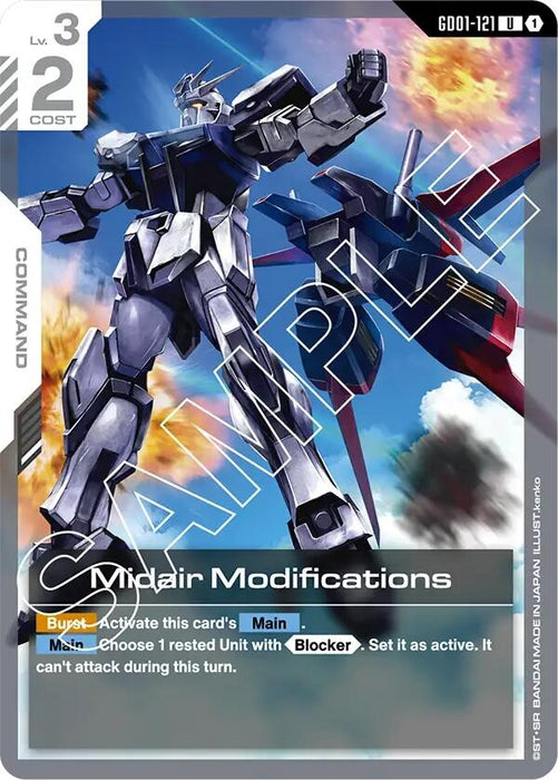 Image for Midair Modifications (GD01-121) [Newtype Rising] - Gundam Card Game