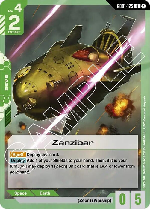 Image for Zanzibar (GD01-125) [Newtype Rising] - Gundam Card Game