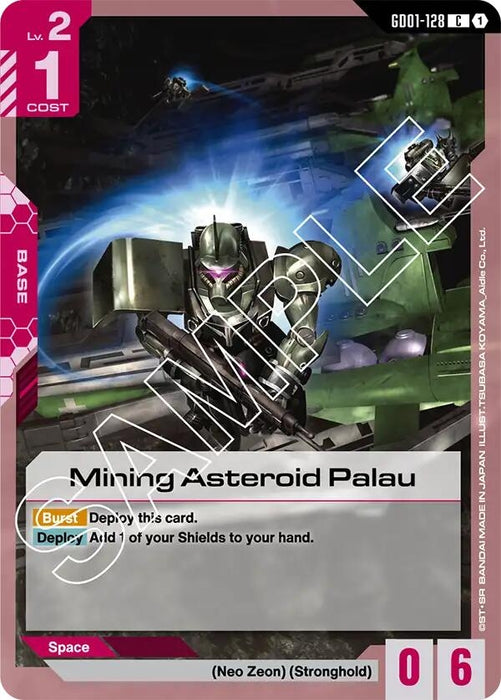 Image for Mining Asteroid Palau (GD01-128) [Newtype Rising] - Gundam Card Game