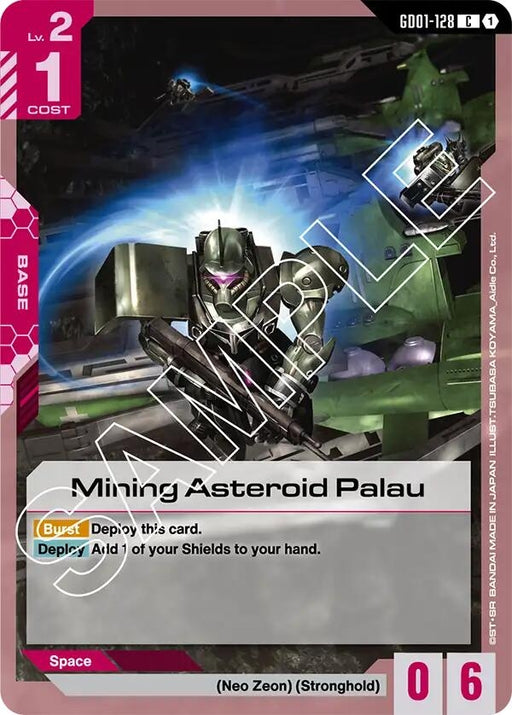 Image for Mining Asteroid Palau (GD01-128) [Newtype Rising] - Gundam Card Game