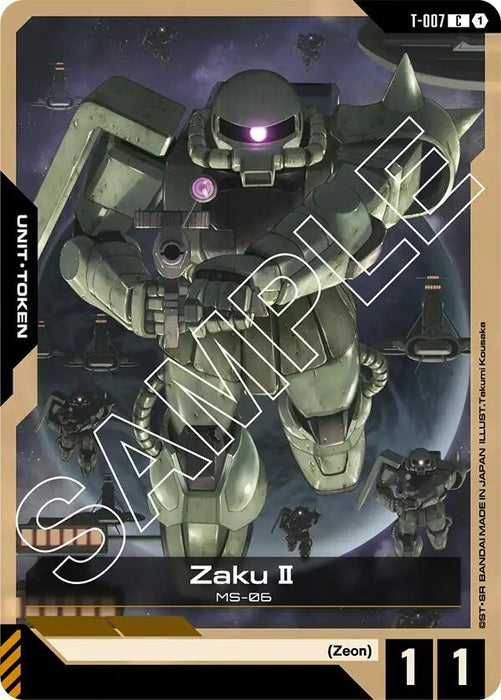 Image for Zaku II (T-007) Token (T-007) [Newtype Rising] - Gundam Card Game