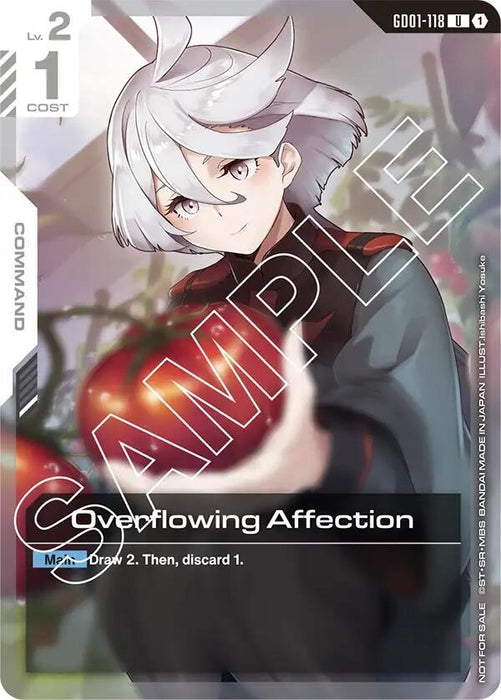 Overflowing Affection (Newtype Challenge 2025 Mission 1) (GD01-118) (Holofoil) [Gundam Promotional Cards]