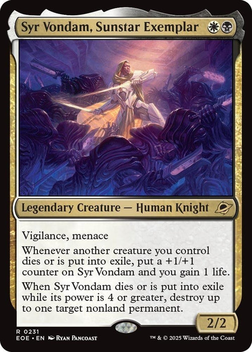 Image for Syr Vondam, Sunstar Exemplar (231) (Foil) [Edge of Eternities] - Magic: The Gathering