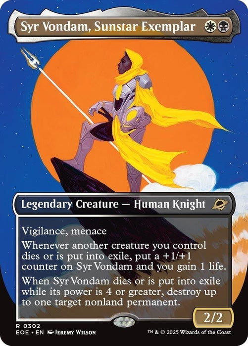 Image for Syr Vondam, Sunstar Exemplar (Borderless) (302) [Edge of Eternities] - Magic: The Gathering
