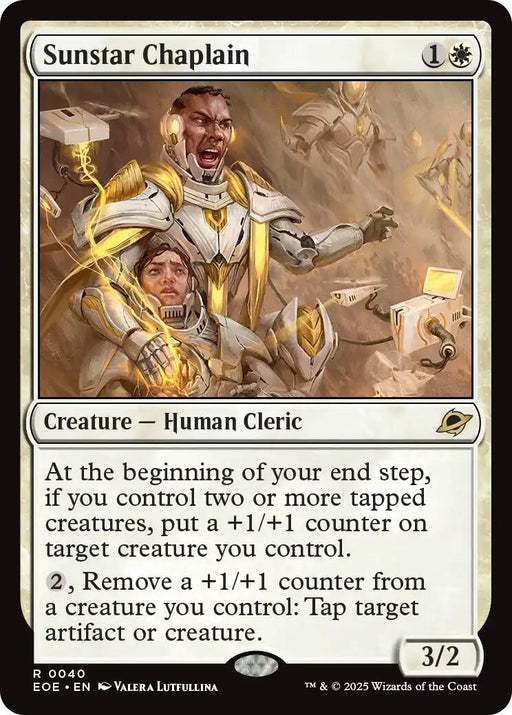 Image for Sunstar Chaplain (40) (Foil) [Edge of Eternities] - Magic: The Gathering