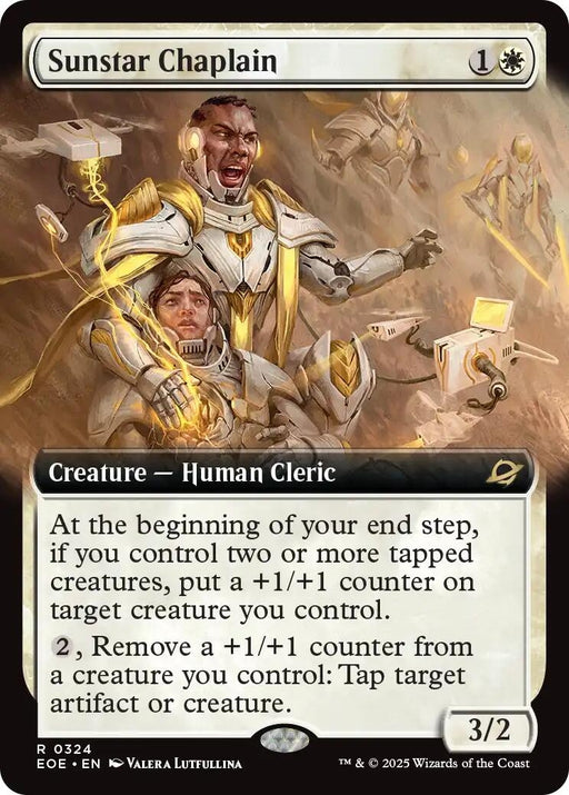 Image for Sunstar Chaplain (Extended Art) (324) (Foil) [Edge of Eternities] - Magic: The Gathering