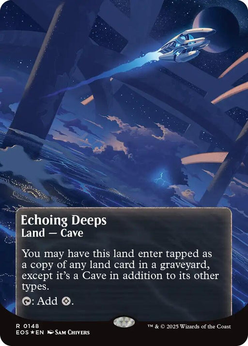 Image for Echoing Deeps (0148) (Borderless) (Galaxy Foil) (148) (Foil) [Edge of Eternities: Stellar Sights] - Magic: The Gathering