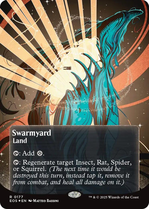 Image for Swarmyard (0177) (Borderless) (Galaxy Foil) (177) (Foil) [Edge of Eternities: Stellar Sights] - Magic: The Gathering