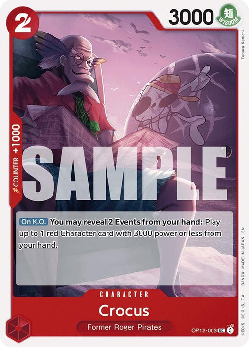 Image for Crocus (OP12-003) [Legacy of the Master] - One Piece Card Game