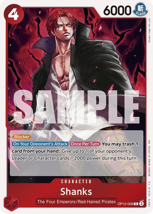 Image for Shanks (008) (OP12-008) (Foil) [Legacy of the Master] - One Piece Card Game