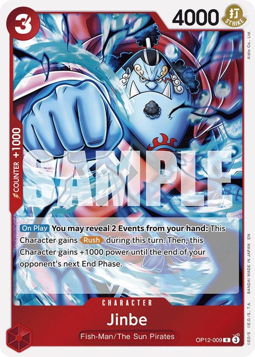 Image for Jinbe (OP12-009) (Foil) [Legacy of the Master] - One Piece Card Game