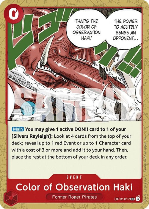 Image for Color of Observation Haki (OP12-017) [Legacy of the Master] - One Piece Card Game