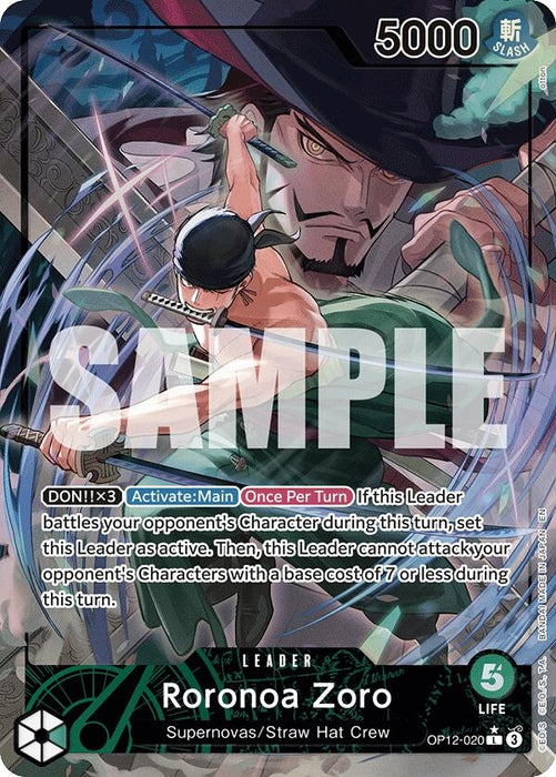 Roronoa Zoro (020) (Alternate Art) (OP12-020) (Foil) [Legacy of the Master]