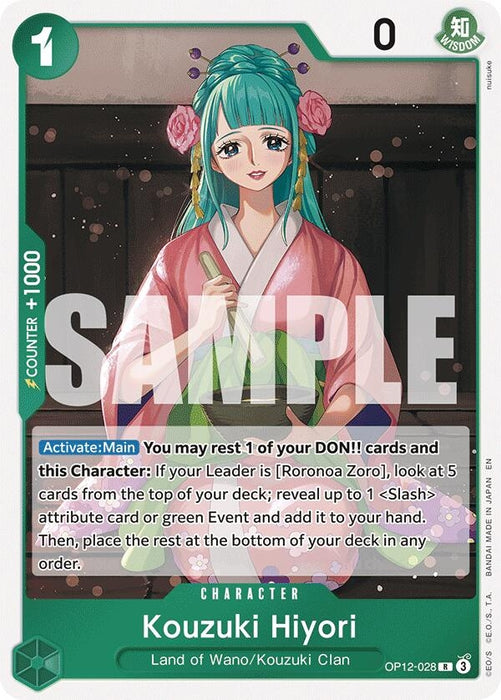 Kouzuki Hiyori (OP12-028) (Foil) [Legacy of the Master]