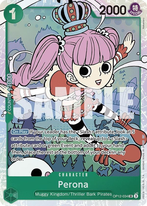 Perona (OP12-034) (Foil) [Legacy of the Master]