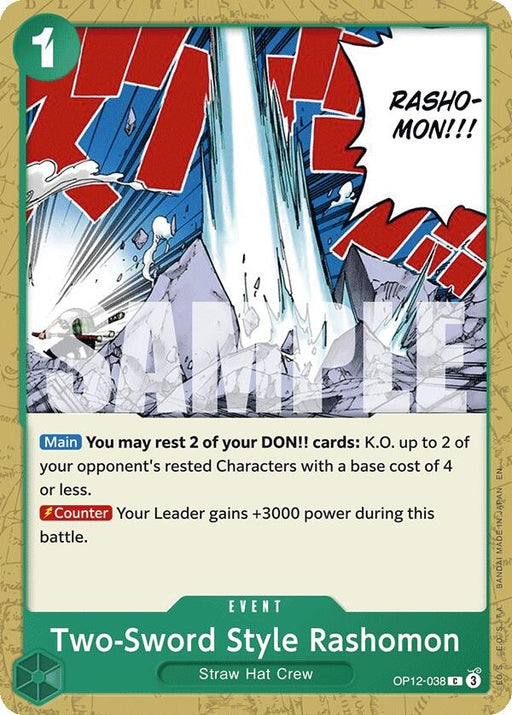 Image for Two-Sword Style Rashomon (OP12-038) [Legacy of the Master] - One Piece Card Game