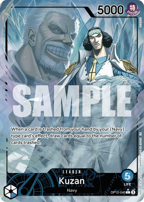 Kuzan (040) (Alternate Art) (OP12-040) (Foil) [Legacy of the Master]