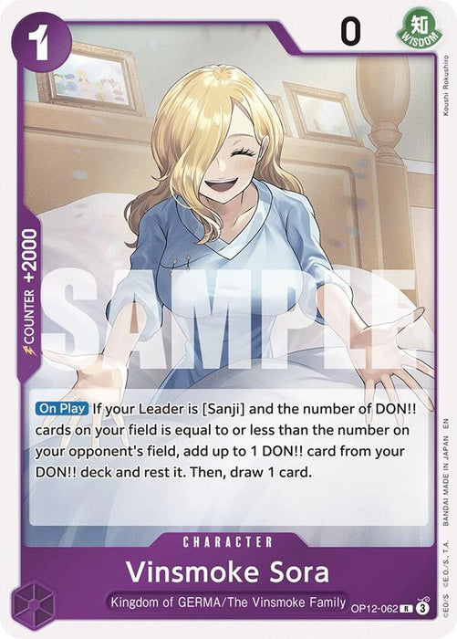 Vinsmoke Sora (OP12-062) (Foil) [Legacy of the Master]