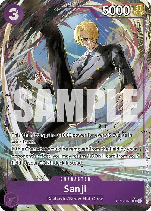 Sanji (070) (Alternate Art) (OP12-070) (Foil) [Legacy of the Master]