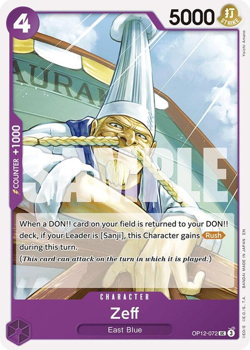 Image for Zeff (OP12-072) [Legacy of the Master] - One Piece Card Game