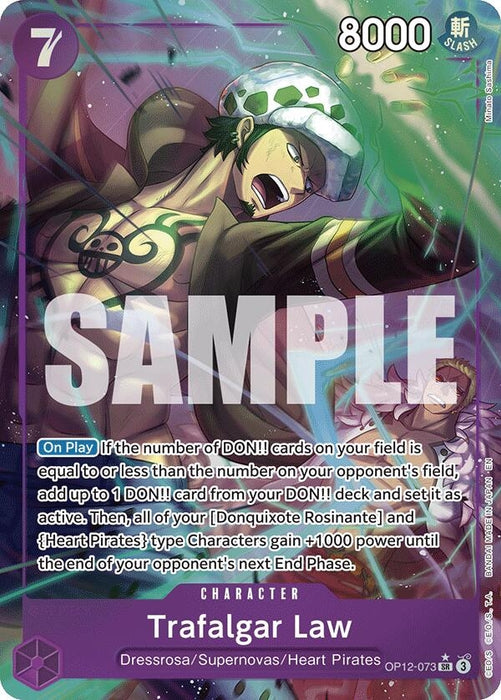 Trafalgar Law (073) (Alternate Art) (OP12-073) (Foil) [Legacy of the Master]